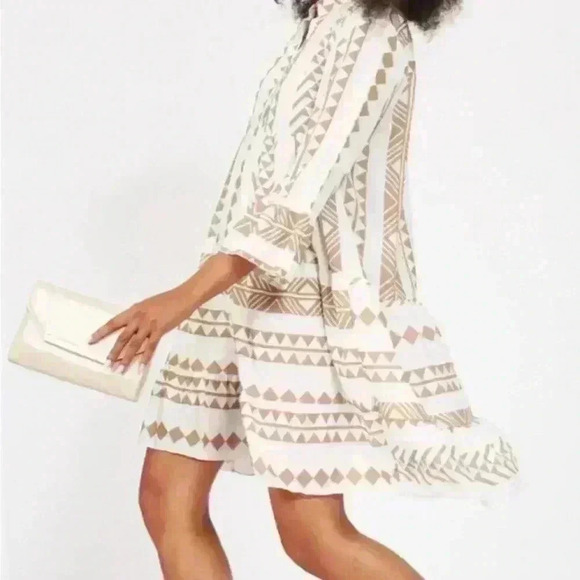 Silk and Salt sz small Aztec babydoll dress - Picture 3 of 4